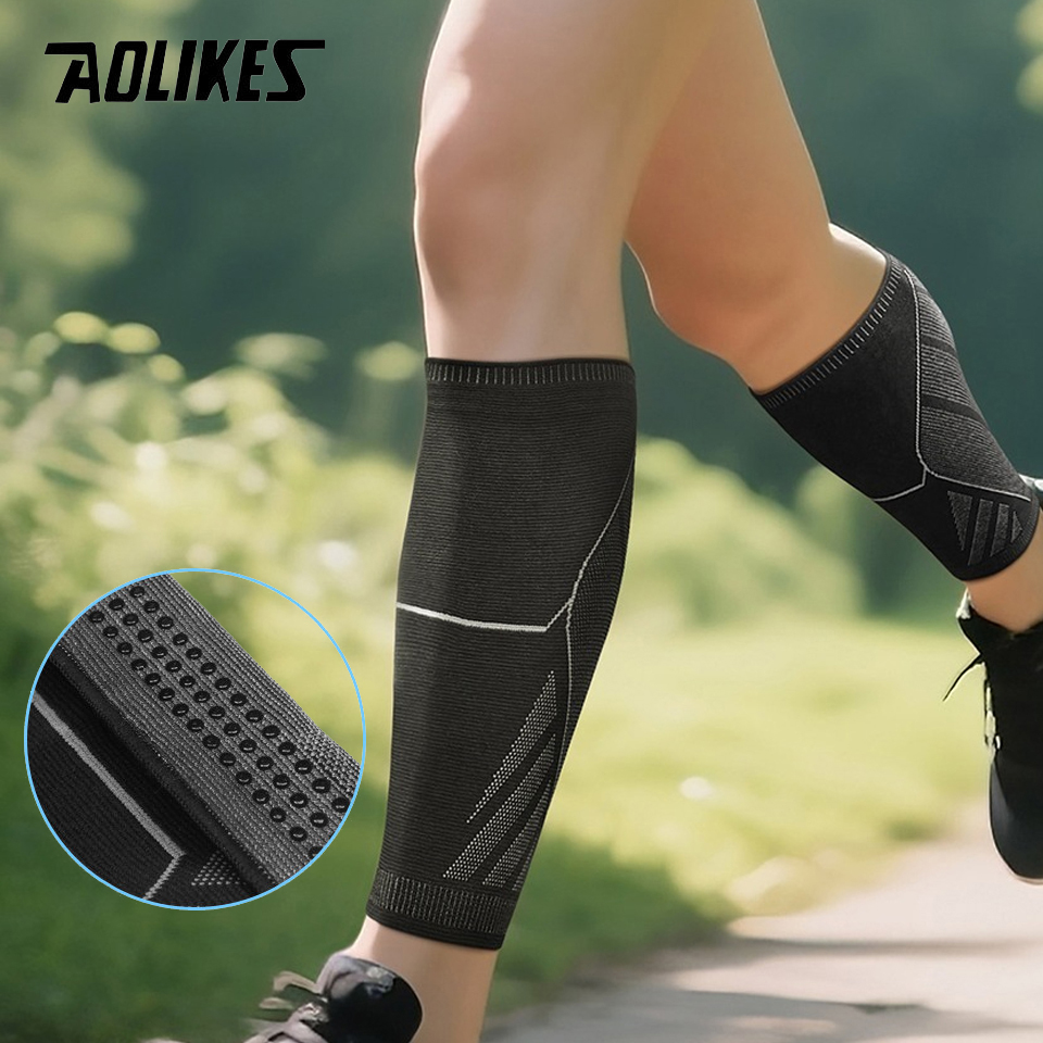 Shin Guard Crossfit - AOLIKES NEW Calf Compression Sleeves for