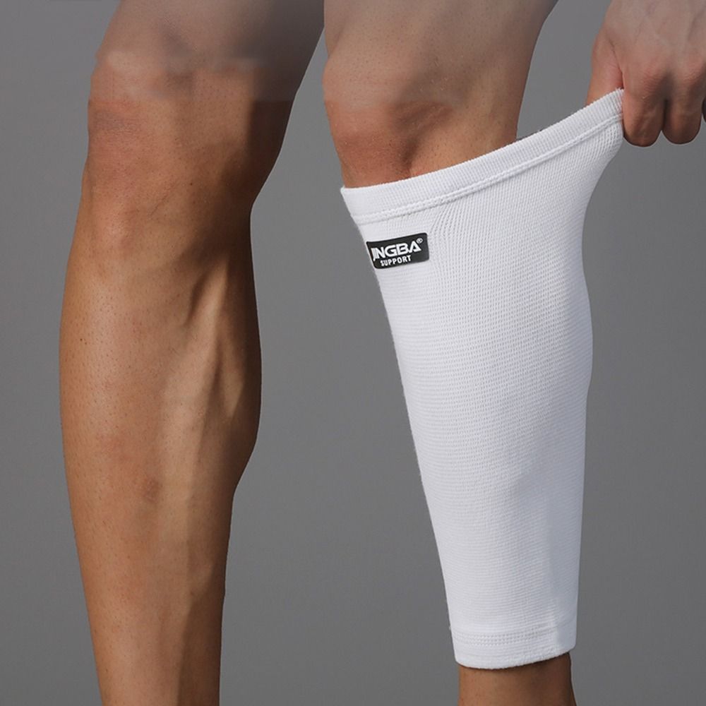 Shin Guard Crossfit - White Calf Support Knitting Shin Splint
