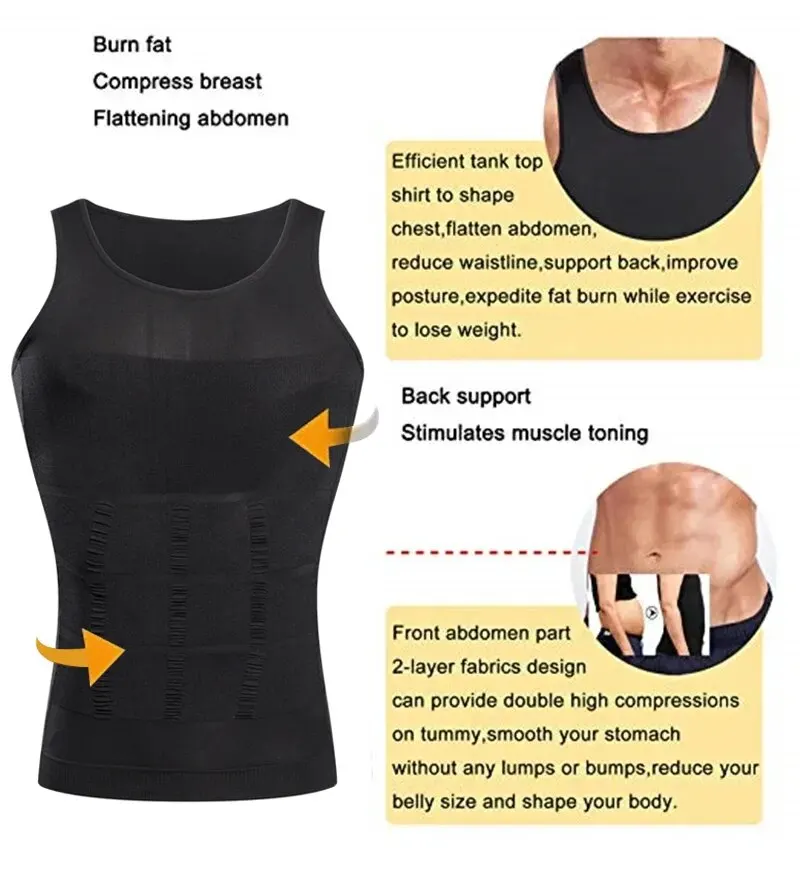 2026New Men Body Shaper Slimmi - огляд і ціна Crossfit Vest