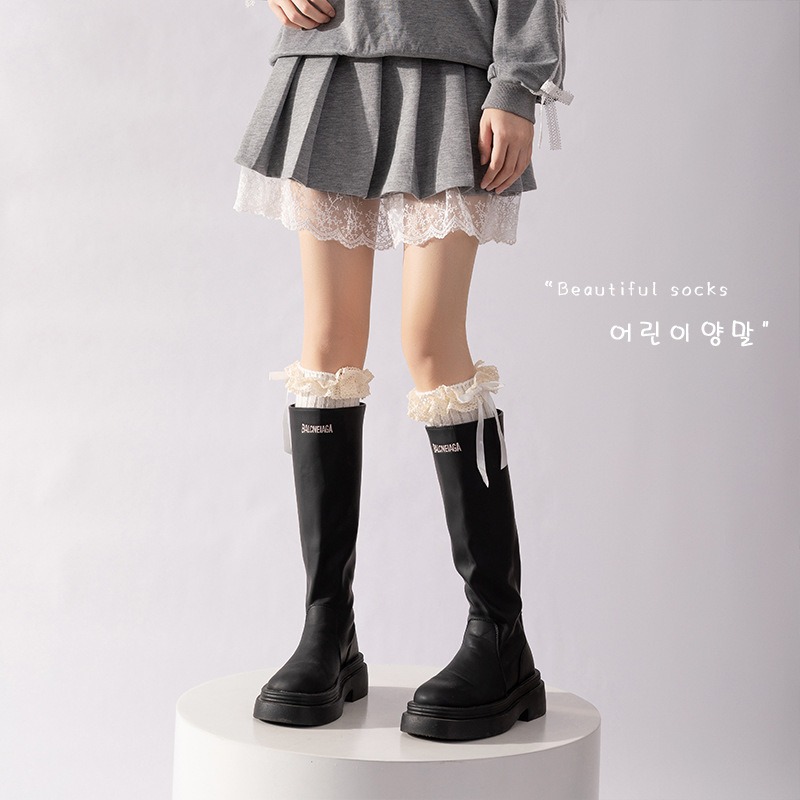 1 pair Y2K Lace Ribbon Leg War - огляд і ціна Knee Sleeve Pair