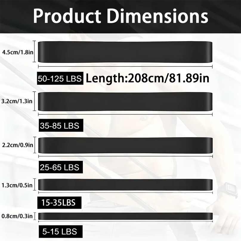 6Pcs/11Pcs Resistance Bands an - огляд і ціна Pull Up Assist Band