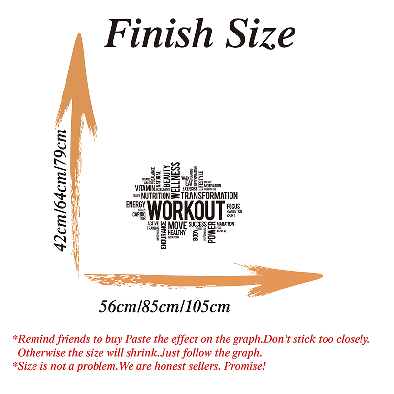 Gym Workout Word Cloud Wall St - огляд і ціна Crossfit G