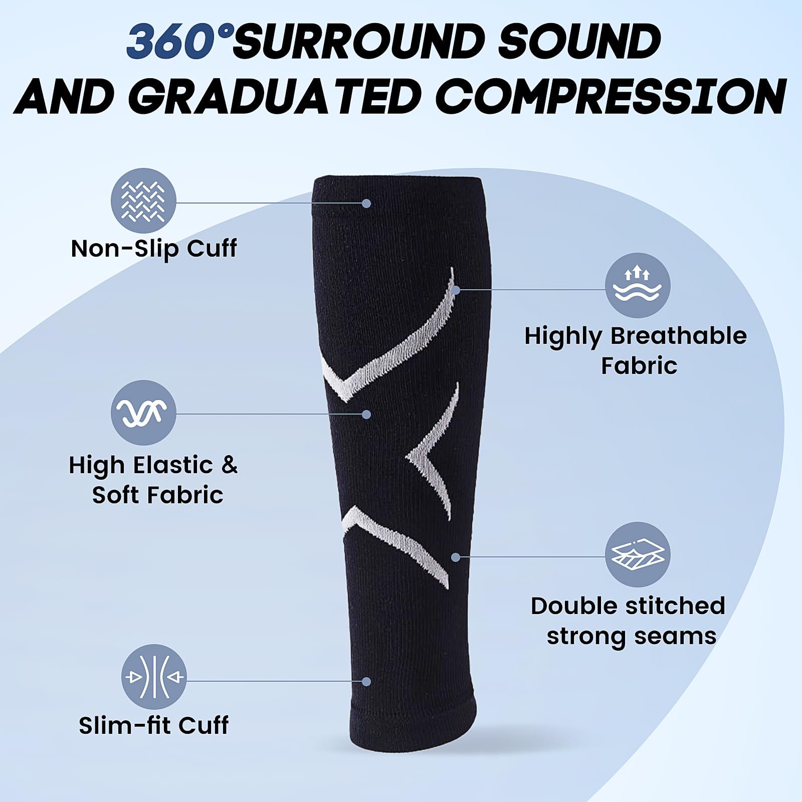 1Pair Calf Compression Sleeves - огляд і ціна Shin Guard Crossfit