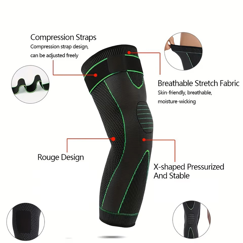 2Pcs Compression Knee Pads Sup - огляд і ціна Knee Sleeve Pair